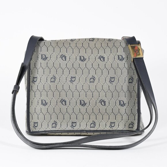 Christian Dior Vintage Honeycomb Logo Mini Crossbody Shoulder Bag - Picture 4 of 14